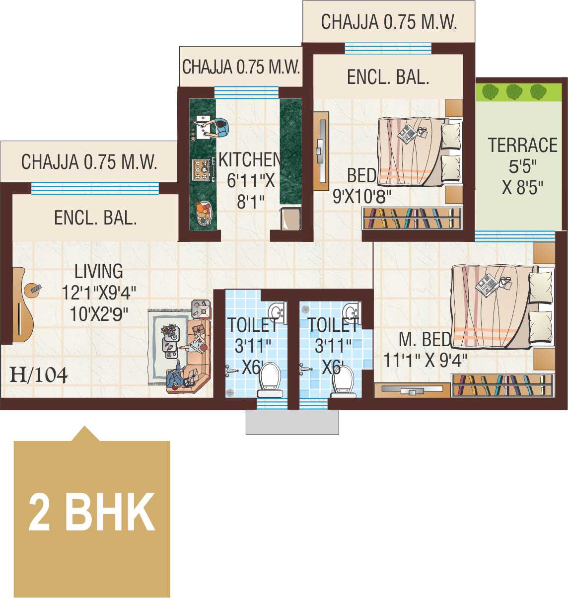 Tulsi Vivan Floor Plan 1
