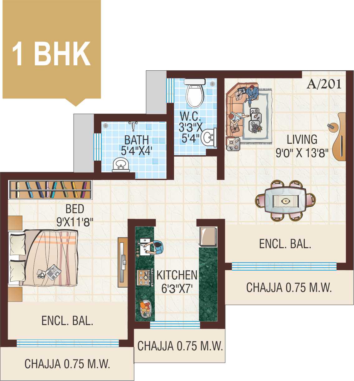 Tulsi Vivan Floor Plan 5
